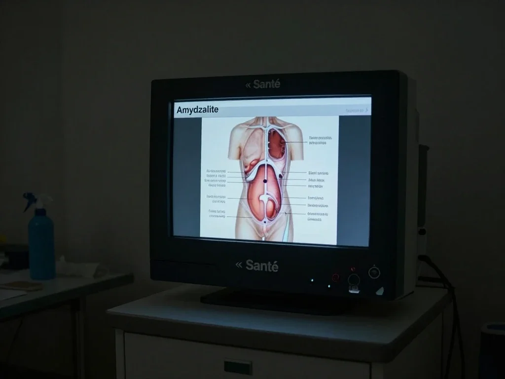 Contexte professionnel illustrant « Amygdalite »