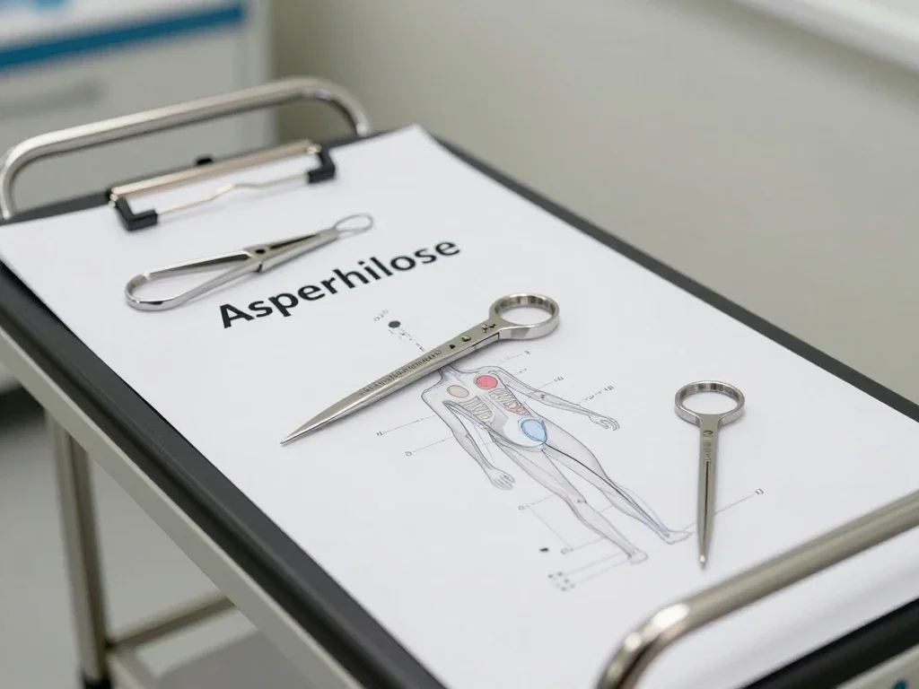 Contexte professionnel illustrant « Aspergillose »