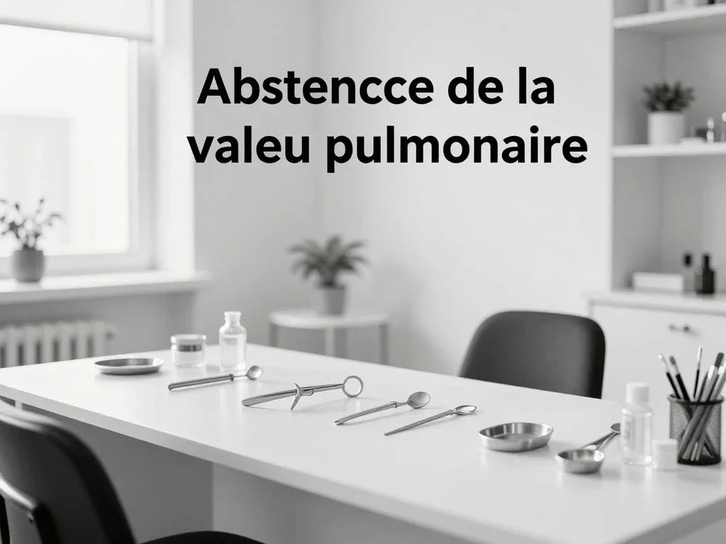 Contexte professionnel illustrant « Absence de la valve pulmonaire »