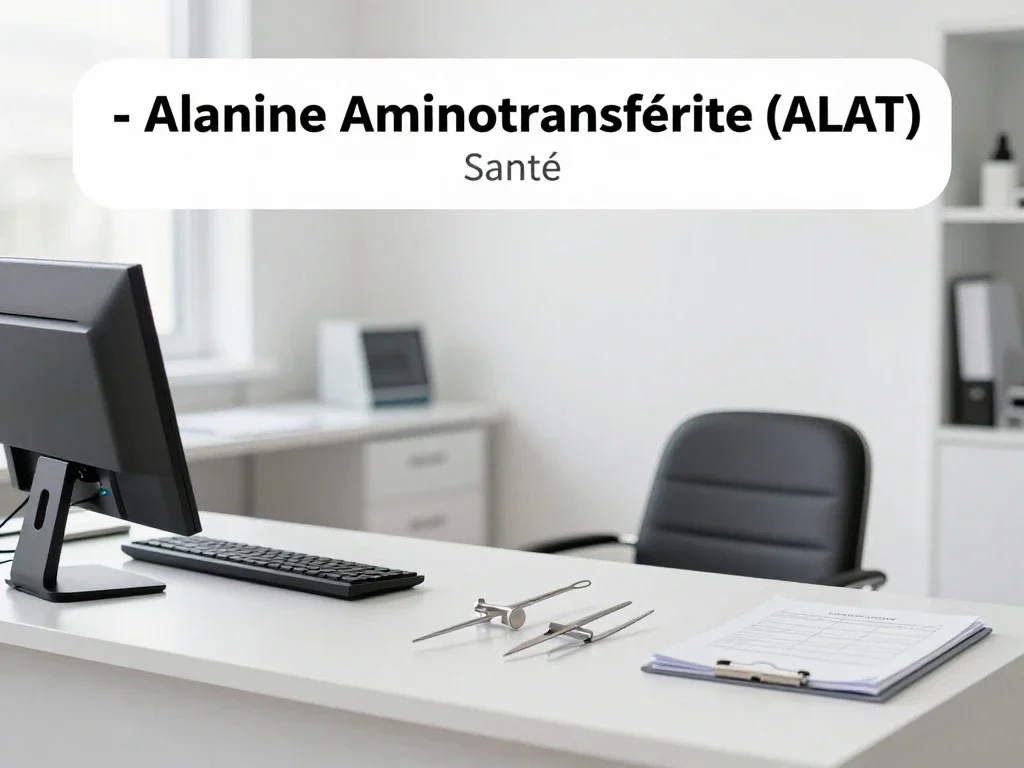 Contexte professionnel illustrant « Alanine Aminotransférase (ALAT) »