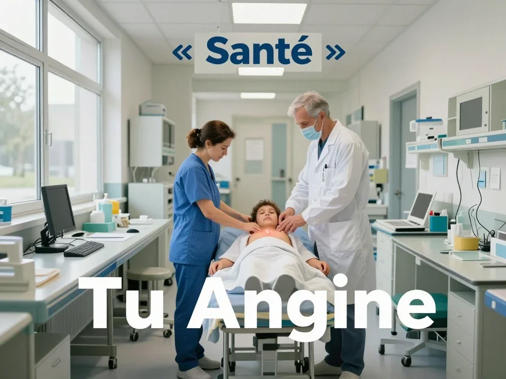 Contexte professionnel illustrant « Angine »