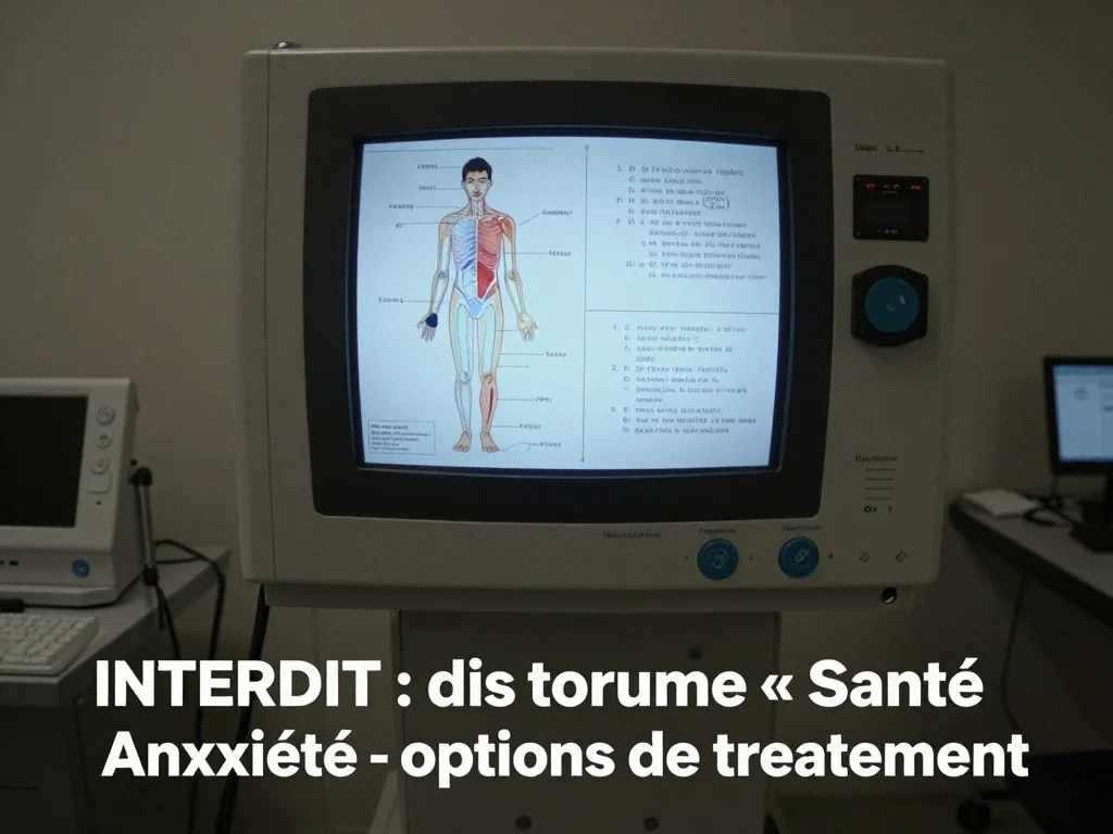 Contexte professionnel illustrant « Anxiété - options de traitement »