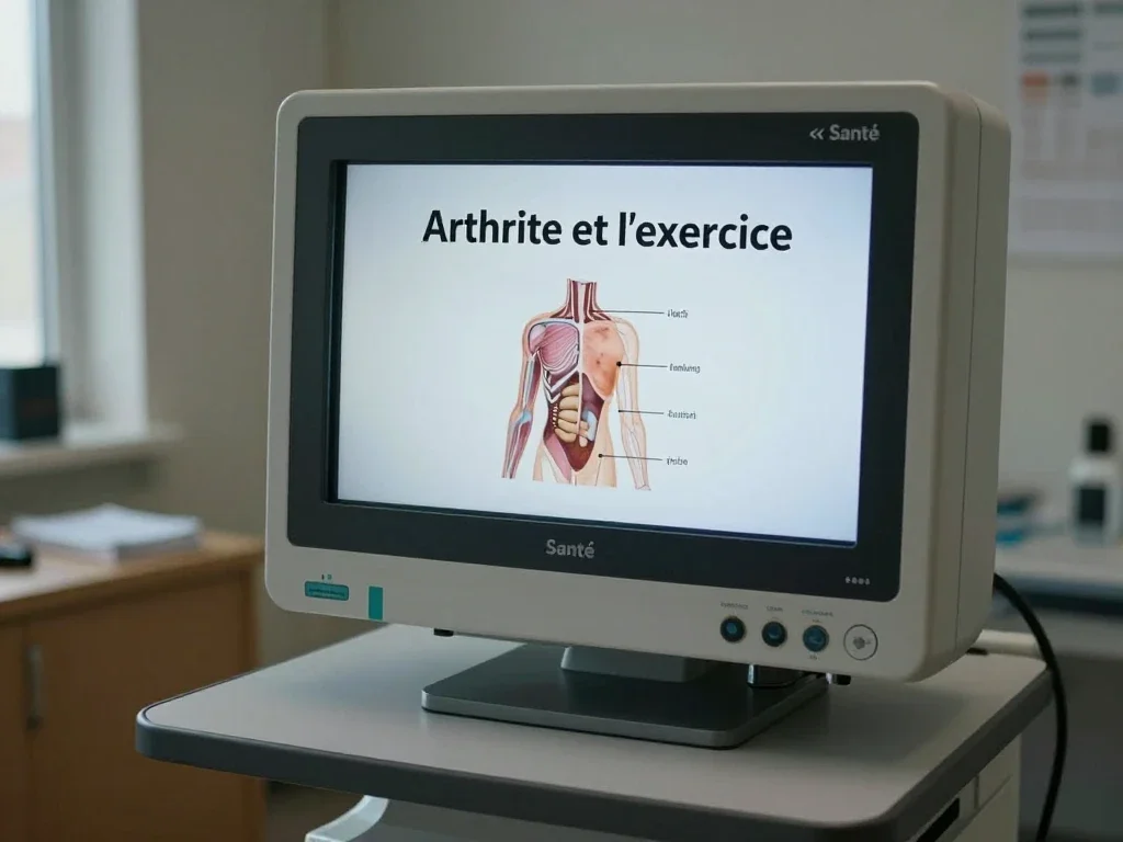 Contexte professionnel illustrant « Arthrite et l'exercice »