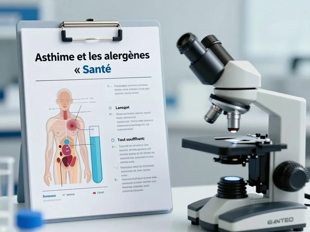 Contexte professionnel illustrant « Asthme et les allergènes »