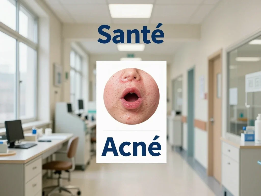 Contexte professionnel illustrant « Acné »
