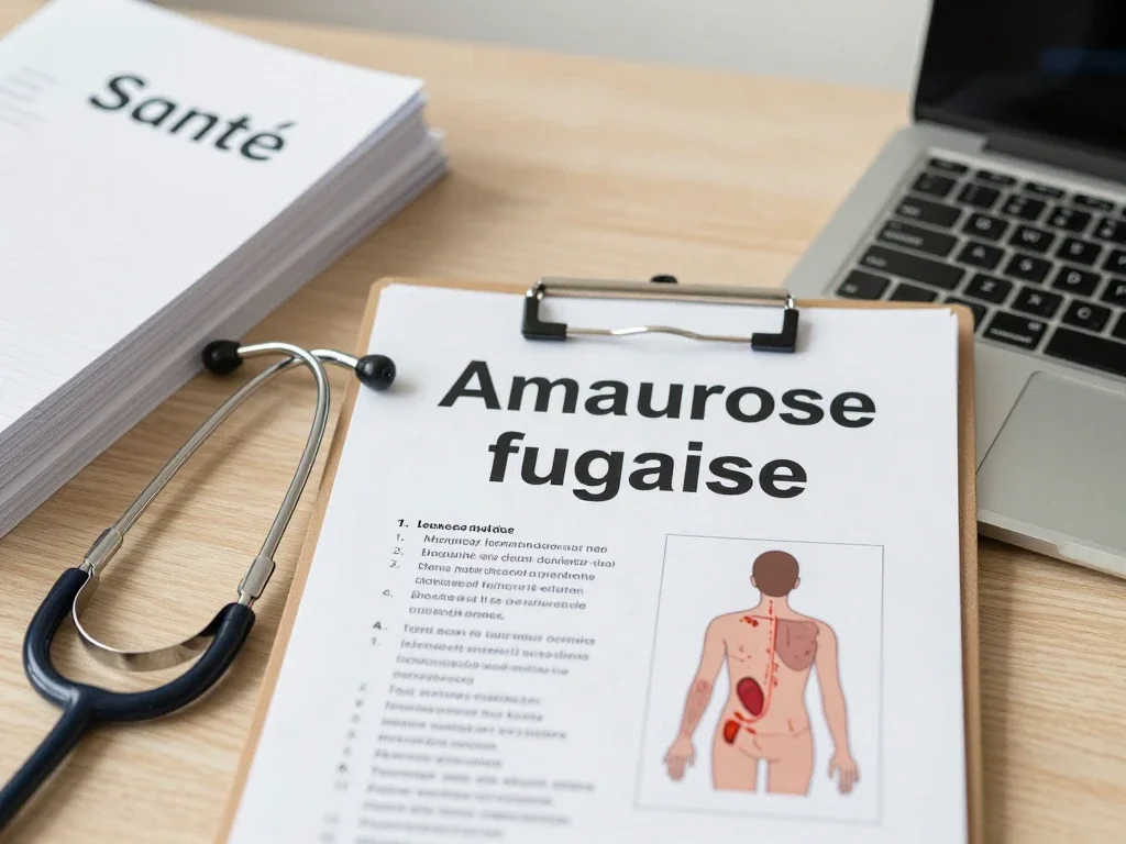Contexte professionnel illustrant « Amaurose fugace »