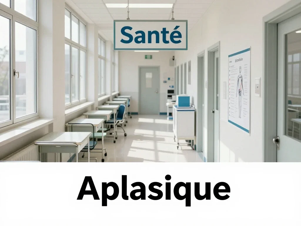 Contexte professionnel illustrant « Aplasique »
