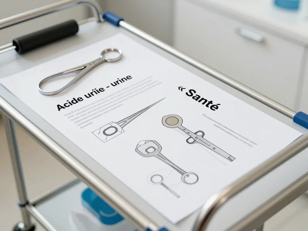 Contexte professionnel illustrant « Acide urique - urine »