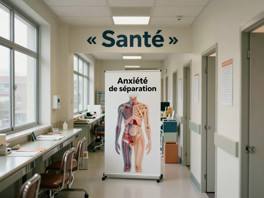Contexte professionnel illustrant « Anxiété de séparation »
