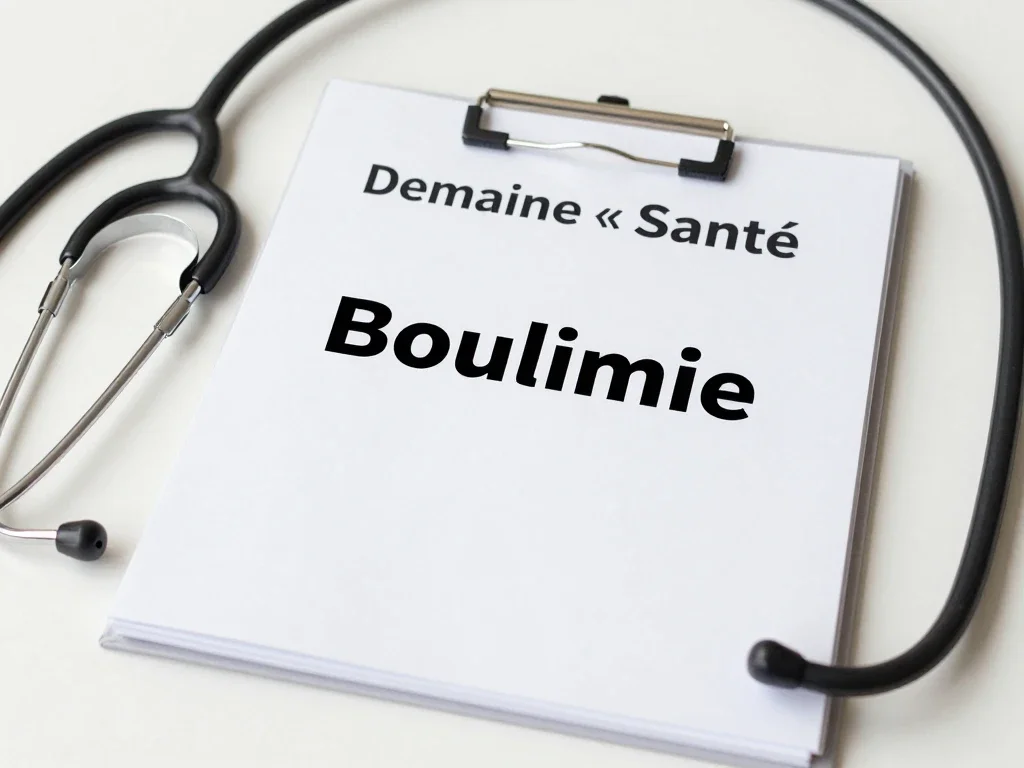 Contexte professionnel illustrant « Boulimie »