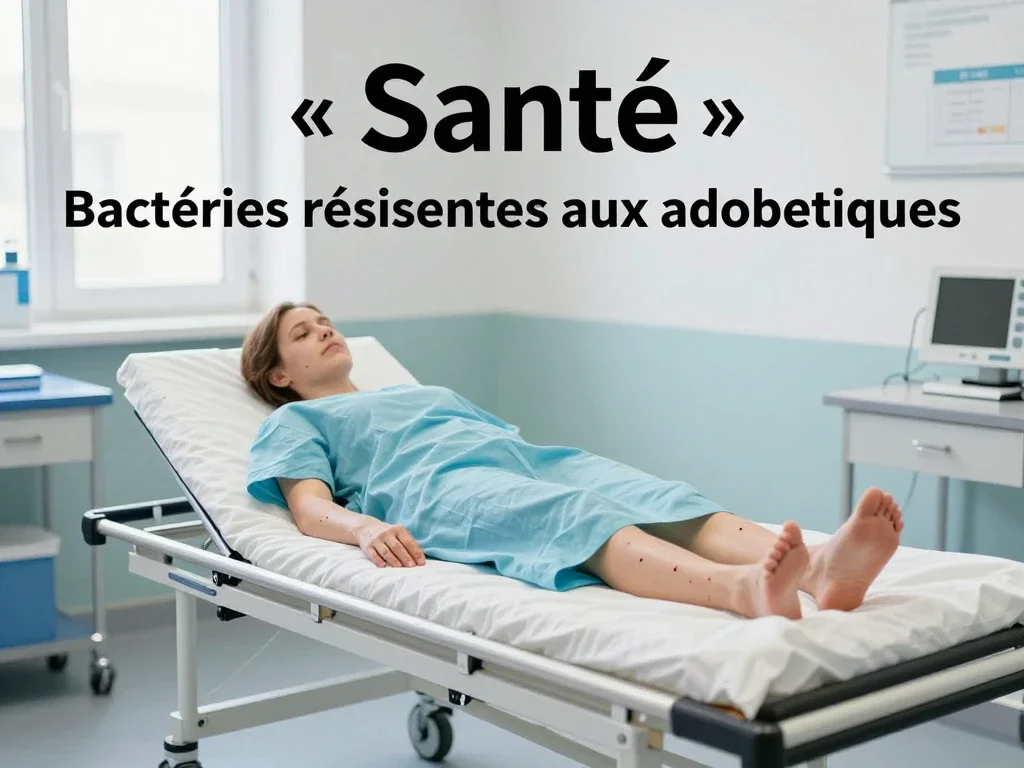 Contexte professionnel illustrant « Bactéries résistantes aux antibiotiques »