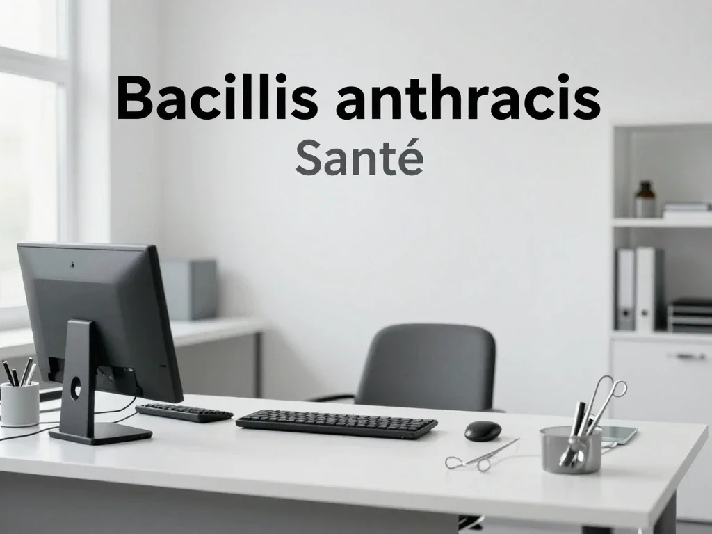 Contexte professionnel illustrant « Bacillus anthracis »