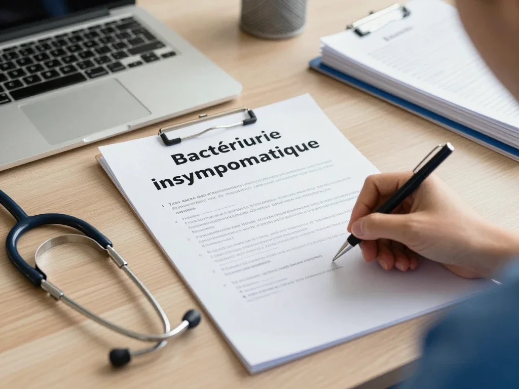 Contexte professionnel illustrant « Bactériurie asymptomatique »