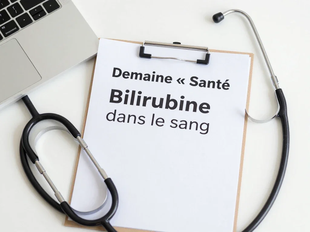 Contexte professionnel illustrant « Bilirubine dans le sang »