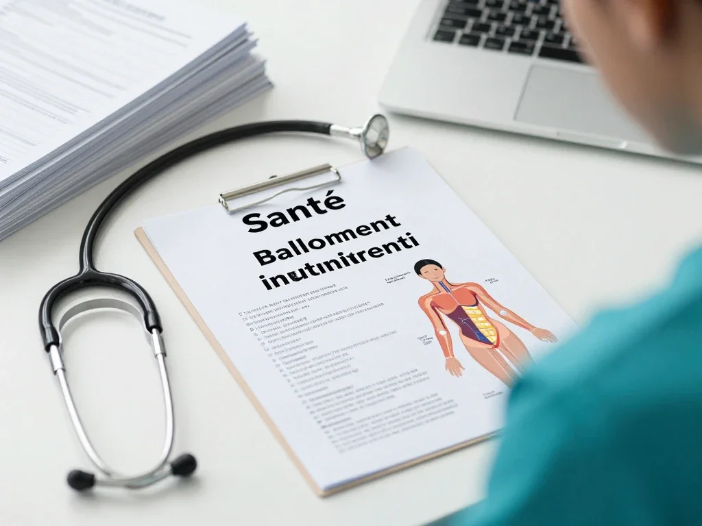 Contexte professionnel illustrant « Ballonnement abdominal »