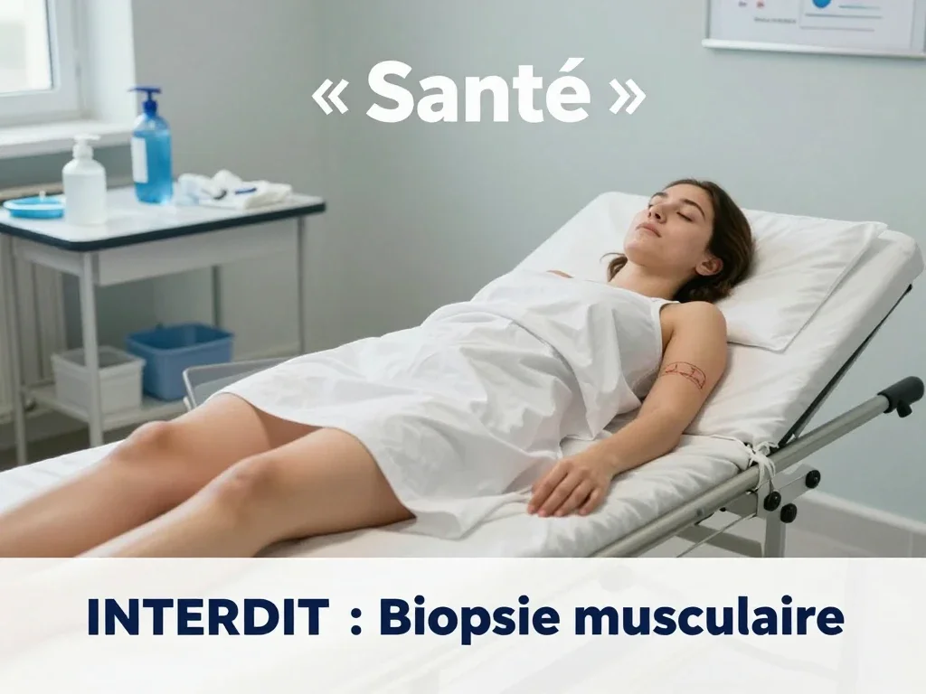 Contexte professionnel illustrant « Biopsie musculaire »