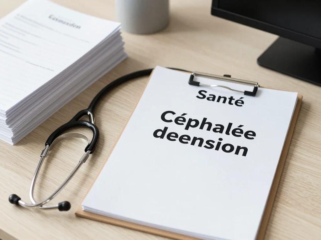 Contexte professionnel illustrant « Céphalée de tension »
