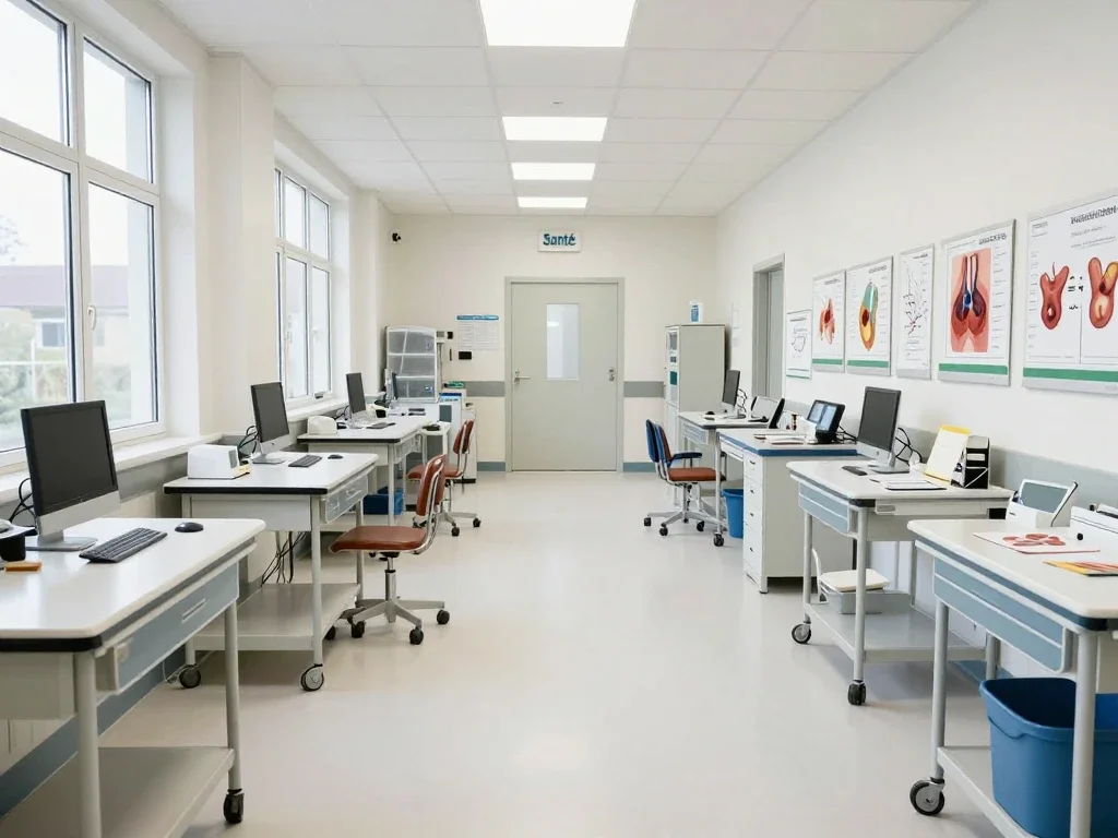 Contexte professionnel illustrant « Coloration de Gram »