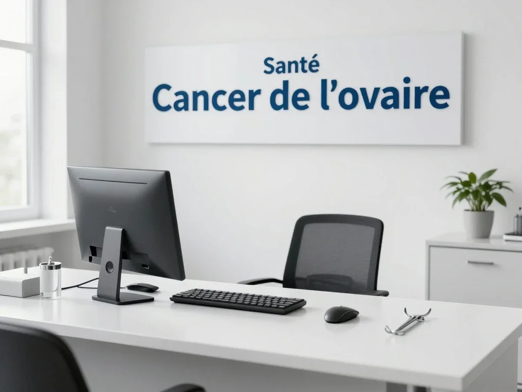 Contexte professionnel illustrant « Cancer de l'ovaire »