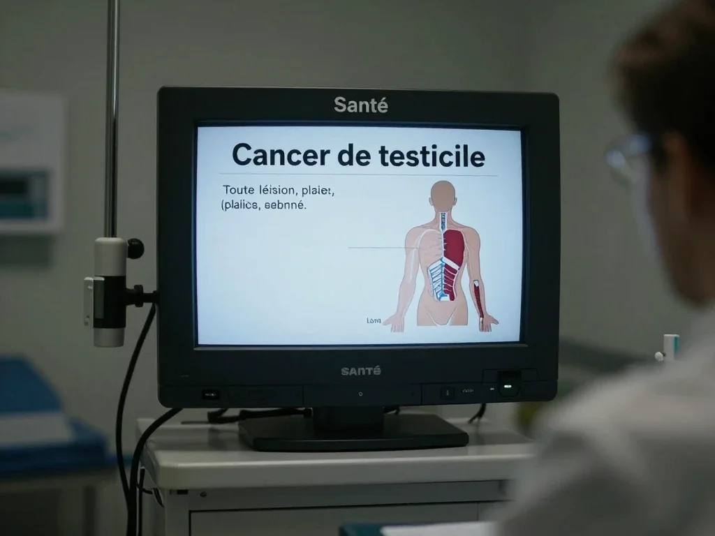 Contexte professionnel illustrant « Cancer du testicule »