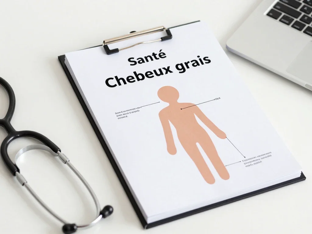 Contexte professionnel illustrant « Cheveux gras »