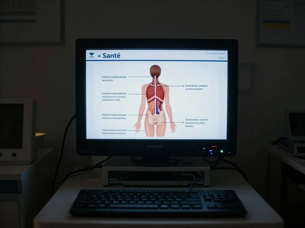 Contexte professionnel illustrant « Contre-indication »
