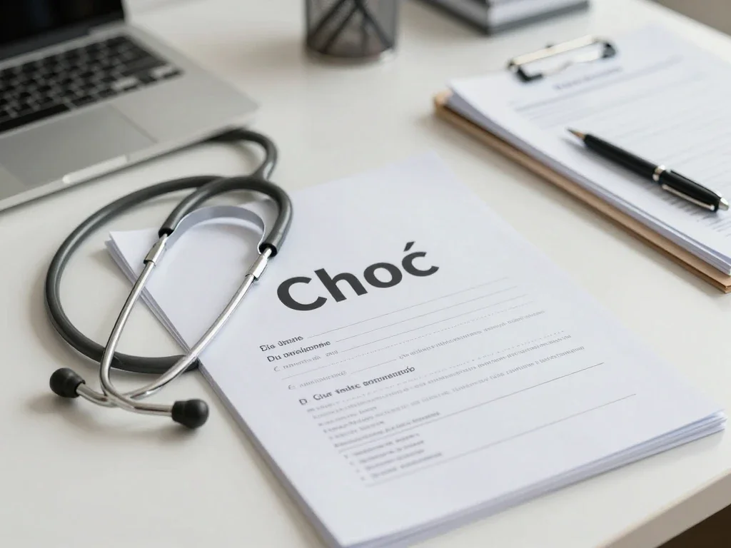Contexte professionnel illustrant « Choc »