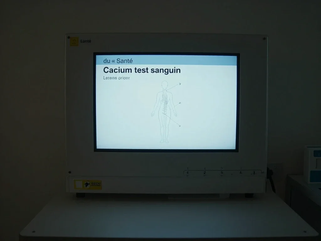Contexte professionnel illustrant « Calcium test sanguin »