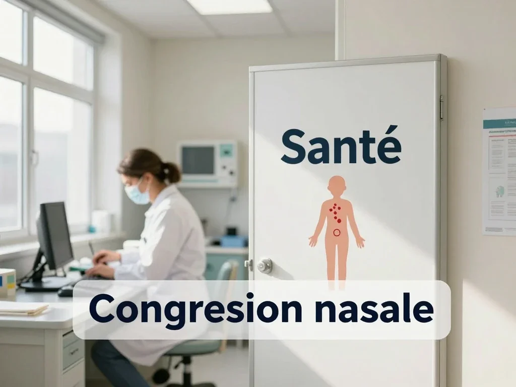Contexte professionnel illustrant « Congestion nasale »