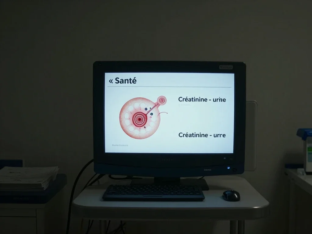 Contexte professionnel illustrant « Créatinine - urine »