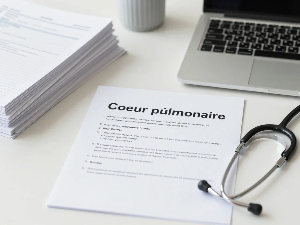 Contexte professionnel illustrant « Coeur pulmonaire »