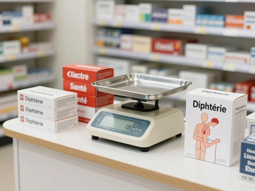 Contexte professionnel illustrant « Diphtérie »