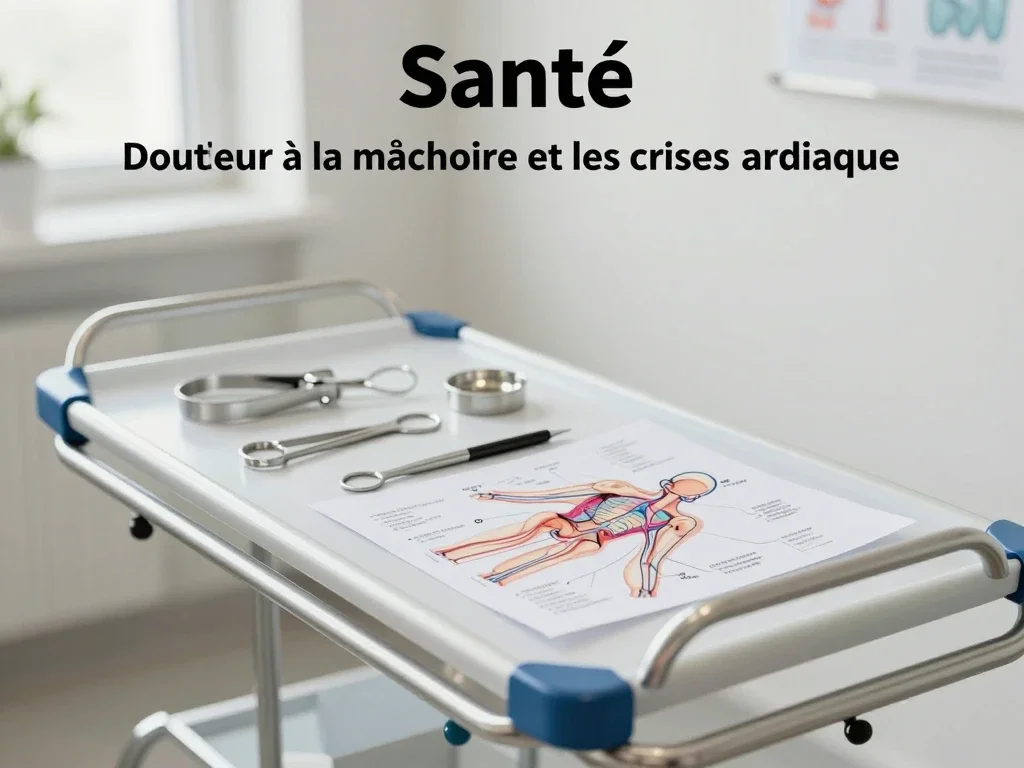 Contexte professionnel illustrant « Douleur à la mâchoire et les crises cardiaques »