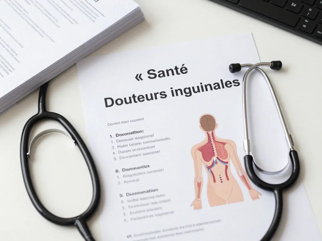 Contexte professionnel illustrant « Douleurs inguinales »
