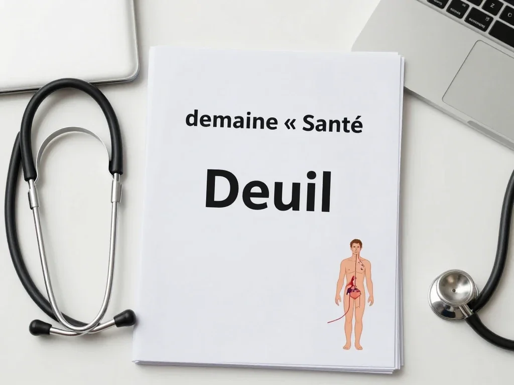Contexte professionnel illustrant « Deuil »