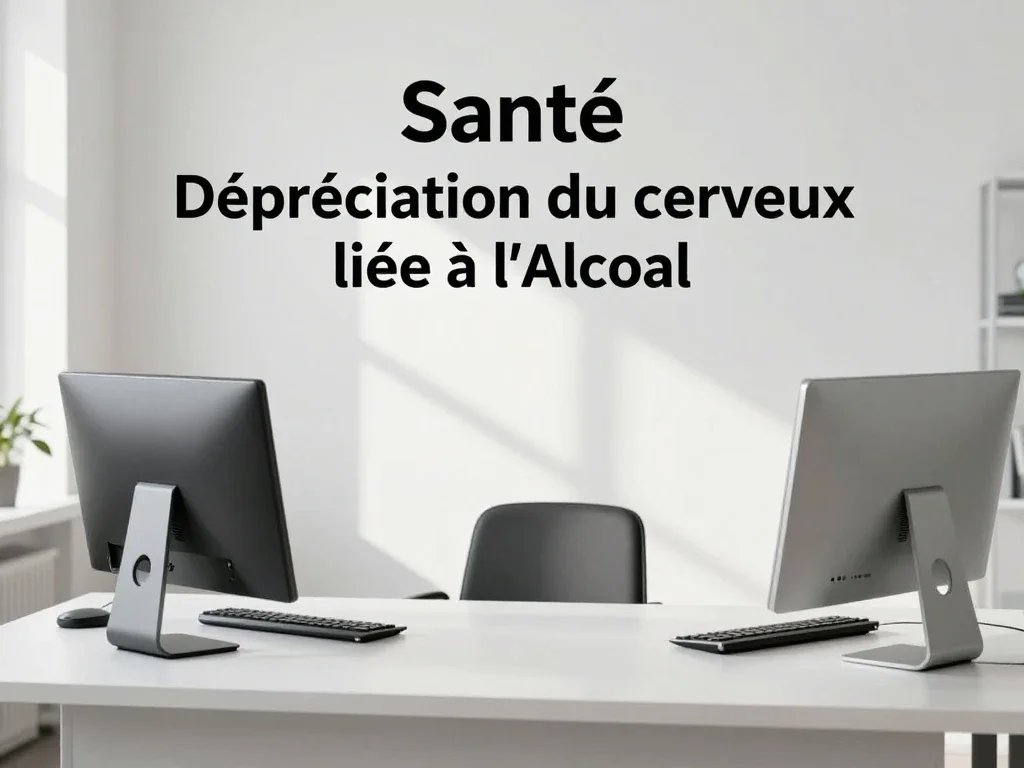 Contexte professionnel illustrant « Dépréciation du cerveau liée à l'Alcool »