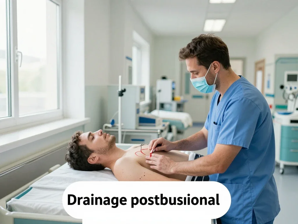 Contexte professionnel illustrant « Drainage postural »
