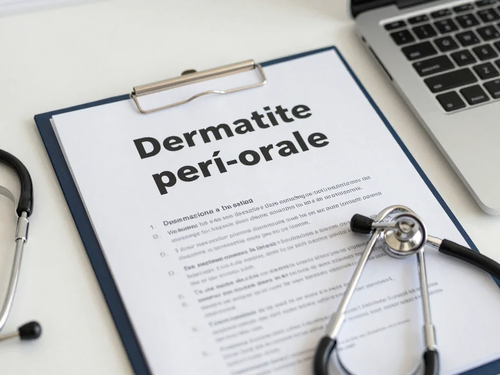 Contexte professionnel illustrant « Dermatite péri-orale »