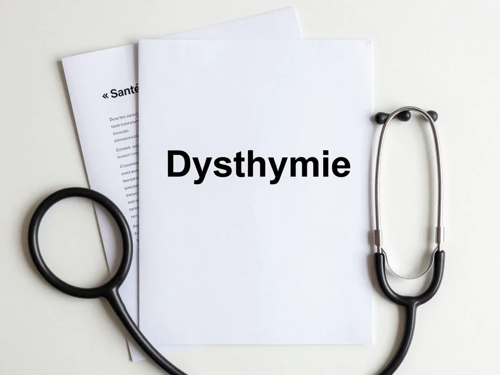 Contexte professionnel illustrant « Dysthymie »