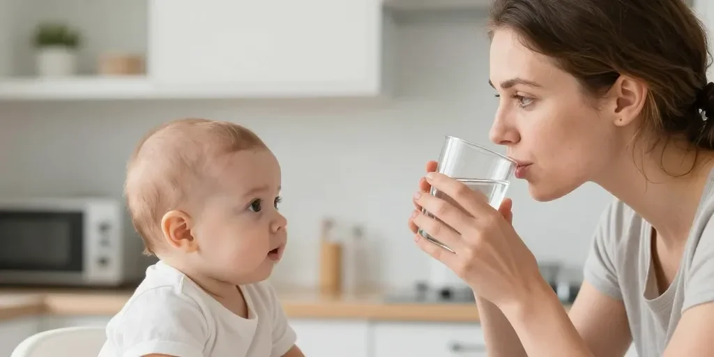 Donner de l'eau à un bébé : les nourrissons peuvent-ils en boire ?