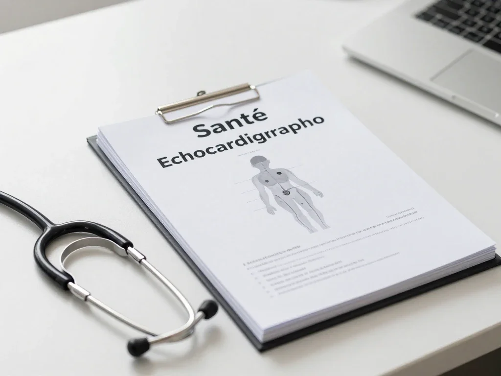 Contexte professionnel illustrant « Echocardiographie »