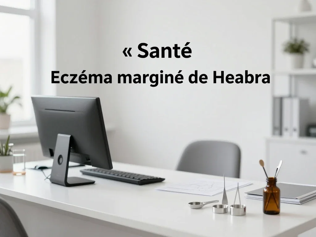Contexte professionnel illustrant « Eczéma marginé de Hebra »