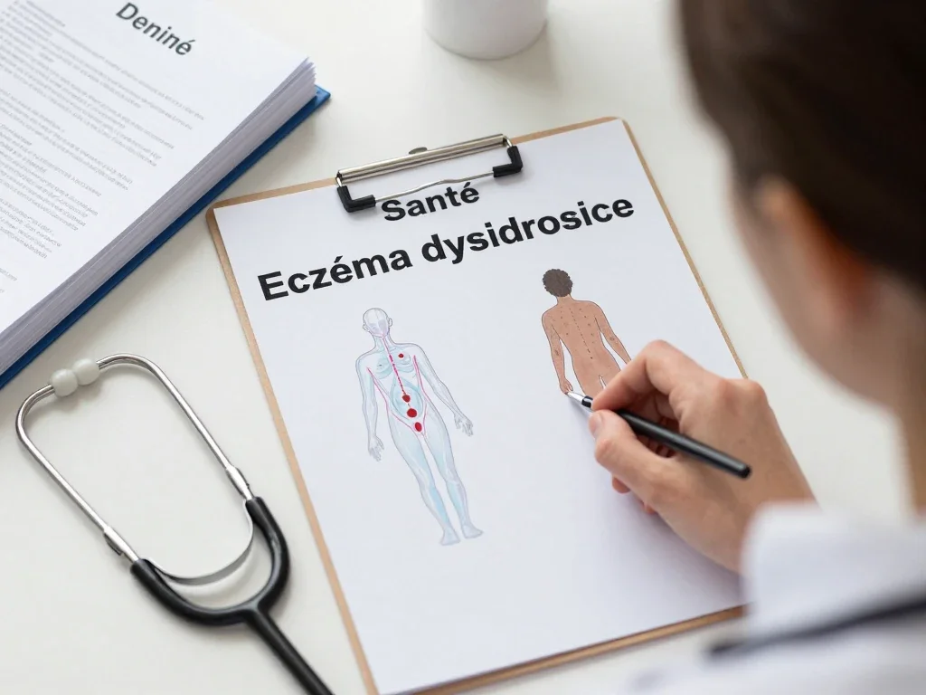 Contexte professionnel illustrant « Eczéma dysidrosique »