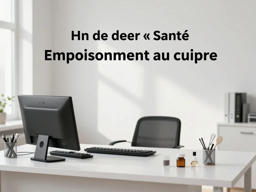 Contexte professionnel illustrant « Empoisonnement au cuivre »