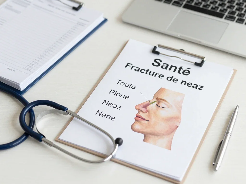 Contexte professionnel illustrant « Fracture du nez »