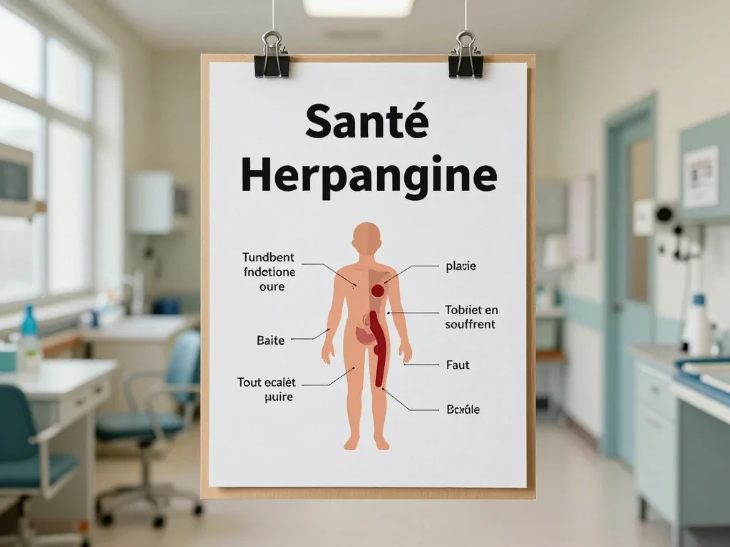 Contexte professionnel illustrant « Herpangine »