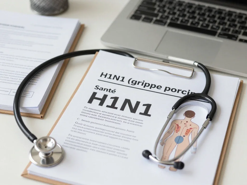 Contexte professionnel illustrant « H1N1 (grippe porcine) »