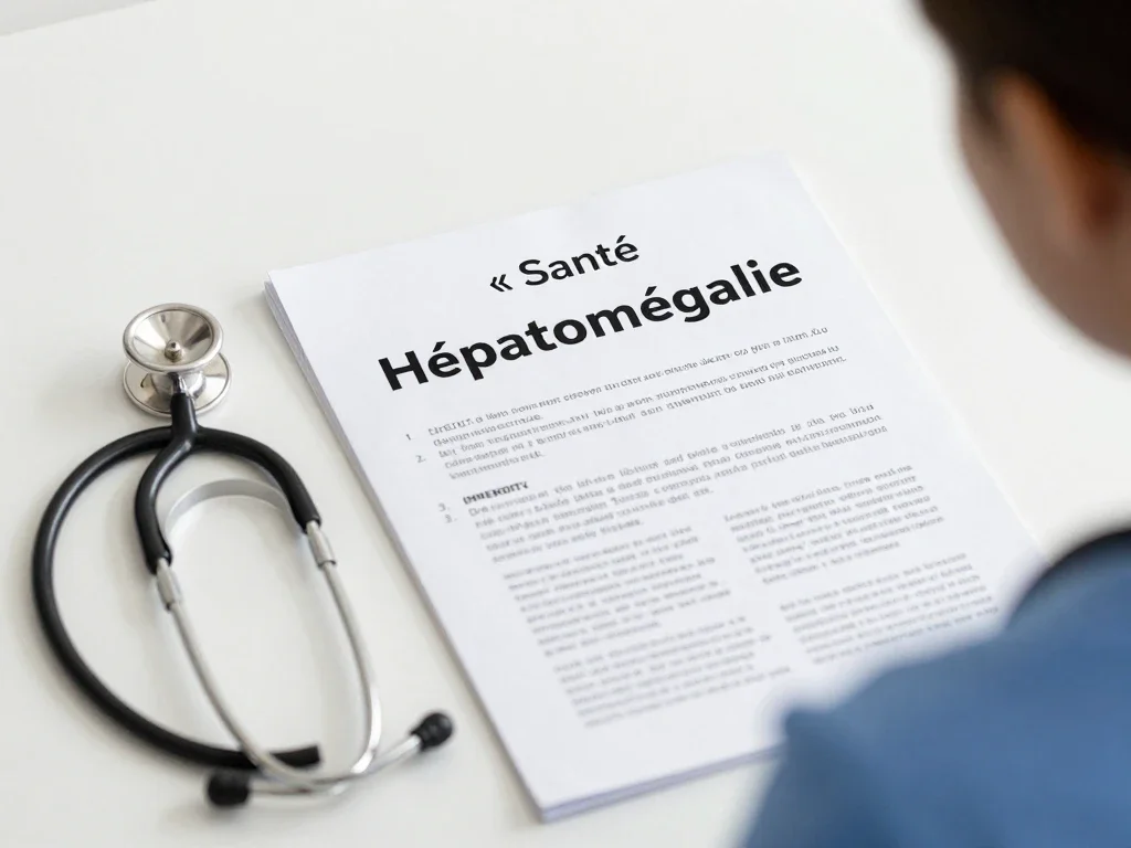 Contexte professionnel illustrant « Hépatomégalie »