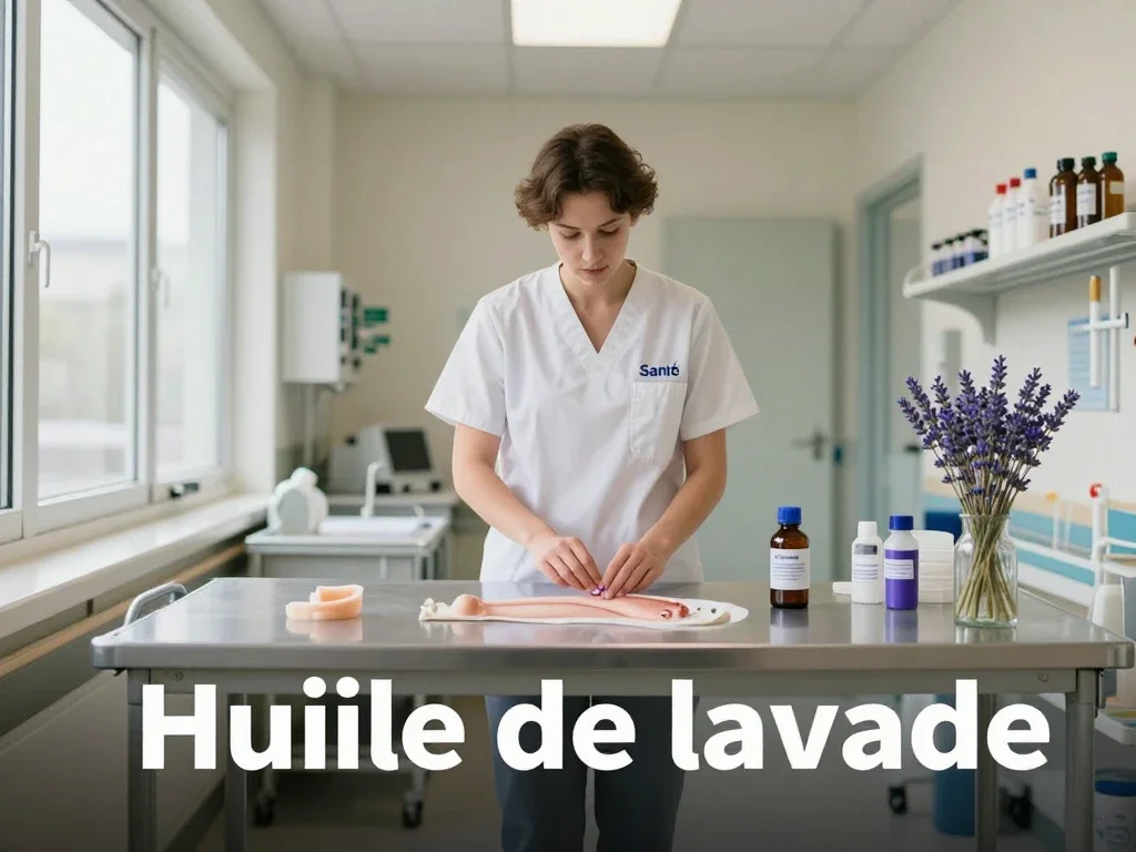 Contexte professionnel illustrant « Huile de lavande »