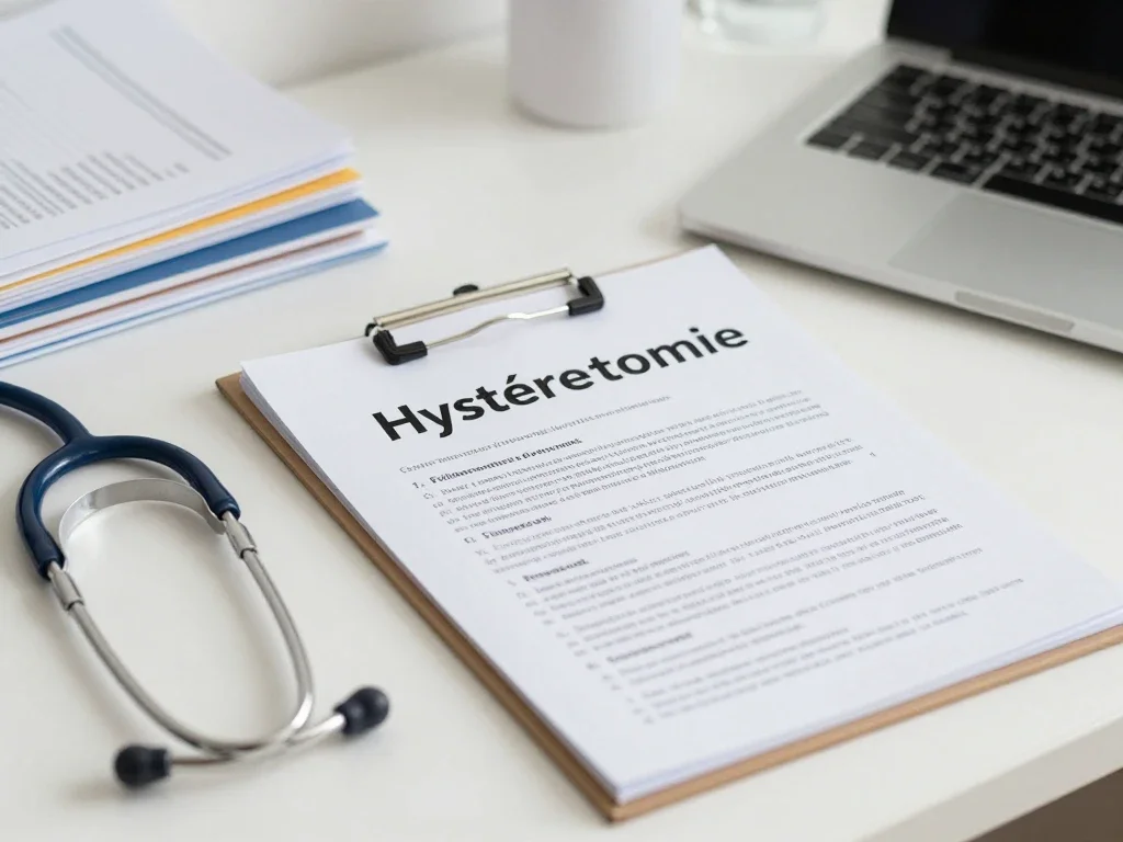 Contexte professionnel illustrant « Hystérectomie »